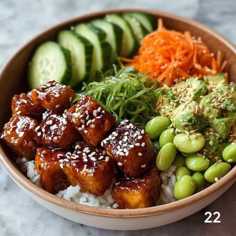 Honey & Soy Tofu Poke Bowl for a Fresh Twist Recipe